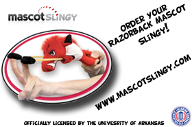 Arkansas Razorback Mascot Slingy Toy Christmas Gift Razorback Mascot Sling!